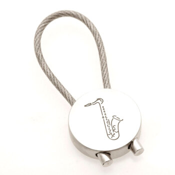 Schlüsselanhänger Saxofon aus Metall