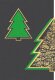 Klappkarte mit Kuvert Musikalischer Weihnachtsbaum (grün)