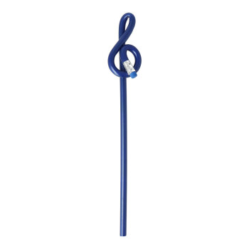 Bleistift Violinschlüssel / Notenschlüssel (blau)