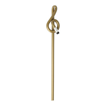 Bleistift Violinschlüssel / Notenschlüssel (gold)