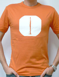 T-Shirt - Klarinette orange XL
