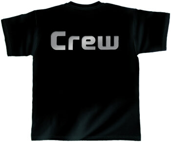 T-Shirt schwarz Crew (M)