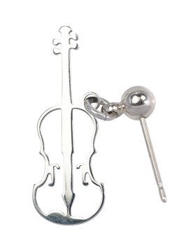 Ohrringe aus Edelstahl Geige