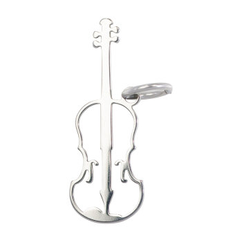 Schmuckanhänger aus Edelstahl Geige