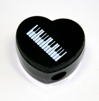 Bleistiftspitzer Herzform Keyboard (10-Stück-Packung)