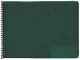Marschnotenmappe Querformat (19,5 x 14,8 cm) grün (10 Innentaschen)