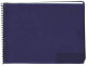 Marschnotenmappe Querformat (19,5 x 14,8 cm) blau (10 Innentaschen)