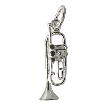 Anhänger kleine Konzerttrompete (Silber 925)