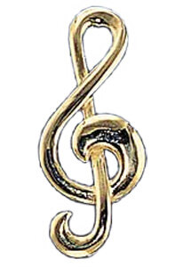 Brosche Violinschlüssel (Silber 925)