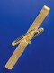Krawattenschieber mit kleiner Posaune (Silber vergoldet)
