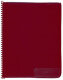 Marschnotenmappe Hochformat (12,4 x 17,8 cm) rot (10 Innentaschen)