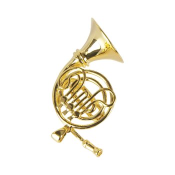 Schönes Geschenk für Musiker mit Geschenkverpackung Krawattenhalter Horn 