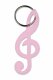 Schlüsselanhänger aus Filz Notenschlüssel / Violinschlüssel rosa