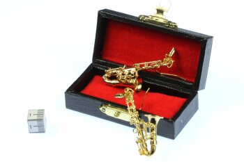 Ohrhänger Saxofon gold