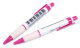 Kugelschreiber mit Griffmulde Tastatur (10 Stück Packung)  Pink