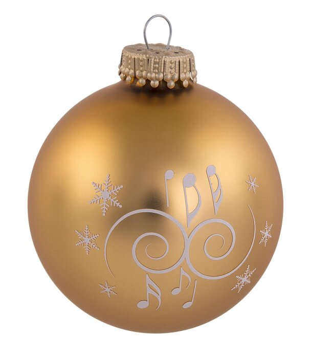 Weihnachtskugel Ornamente gold