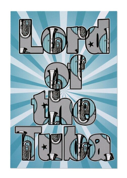Postkarte "Lord of the Tuba"