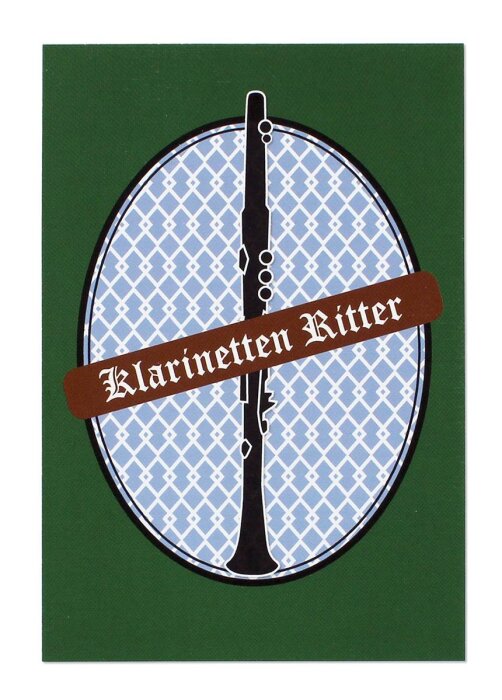Postkarte "Klarinetten Ritter"