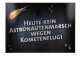 Postkarte "Heute kein Astronautenmarsch wegen Kometenflug"
