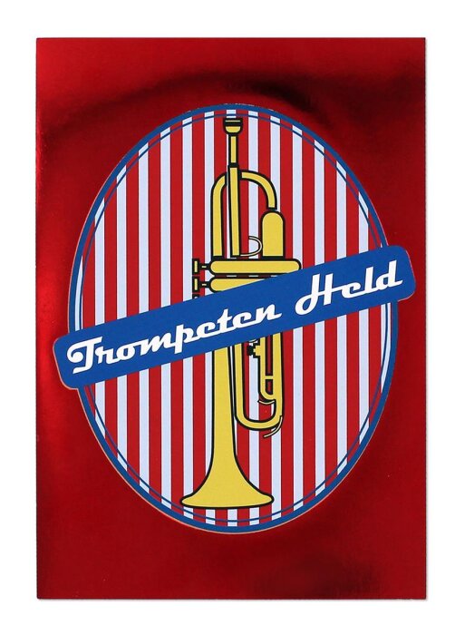 Postkarte "Trompeten Held"