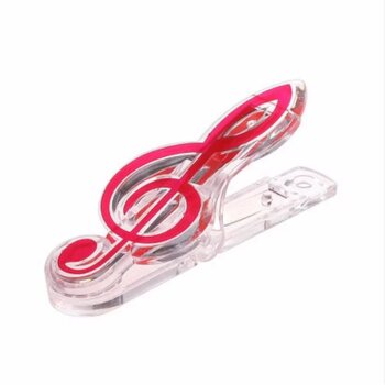 Notenklammer Violinschlüssel rosa