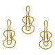 Büroklammern Geige gold (15-Stück-Packung)