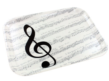 Tablett I love Music im Used-Look