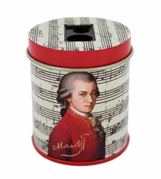 Bleistiftspitzer-Runddose Mozart