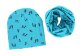 Set mit Mütze und Rund-Schal für Kinder hellblau