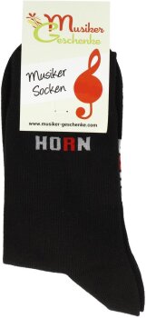 Musik-Socken Horn 35-38