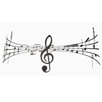 Wandaufkleber Violinschlüssel / Notenschlüssel