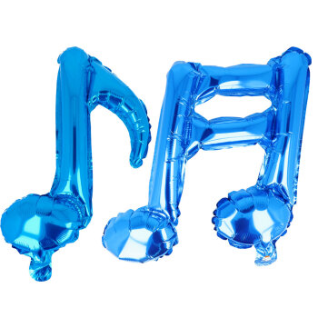 Luftballon Noten (2er-Set) dunkelblau