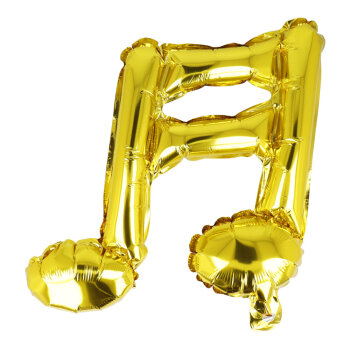 Luftballon Noten (2er-Set) gold