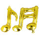 Luftballon Noten (2er-Set) gold