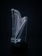 Lampe Instrument 3D Harfe