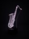 Lampe Instrument 3D Saxofon