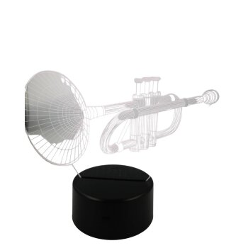 Lampe Instrument 3D Trompete