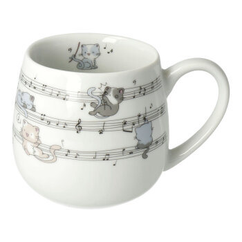 Tasse Musik Katzen