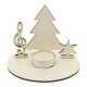 Teelichthalter Weihnachten personalisiert Violinschlüssel ja