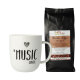 Tasse Music Lover mit Musiker-Kaffee ganze Bohne