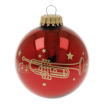 Weihnachtskugel Kling Glöckchen Trompete